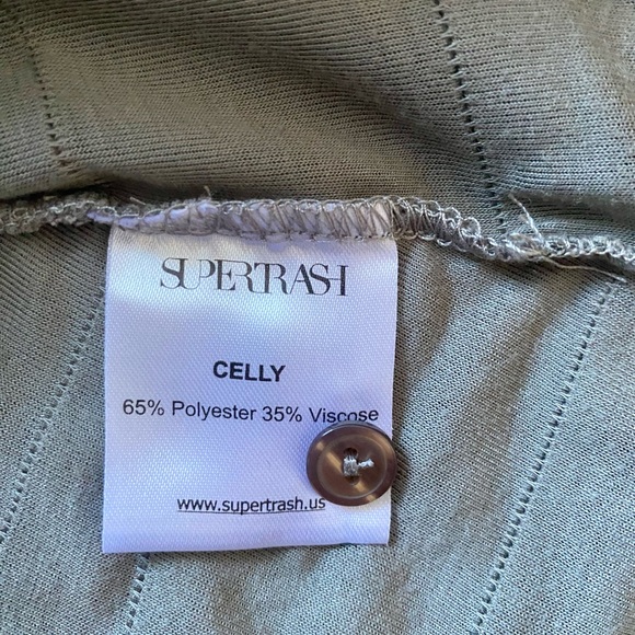 Supertrash Taupe Button Down Cardigan - Picture 7 of 7